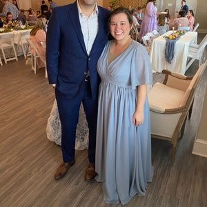 Dusty Blue Bridesmaid Dress